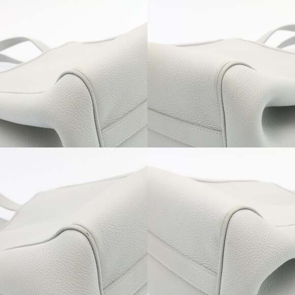 CELINE Small Fold Cabas Hand Bag Shoulder Bag Light Blue - Picture 10 of 12